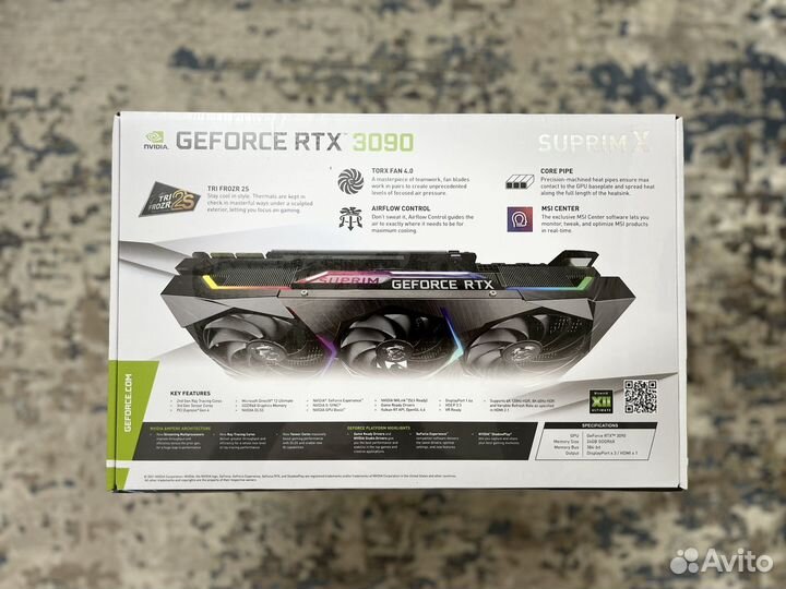 Msi RTX 3090 Suprim X Новые
