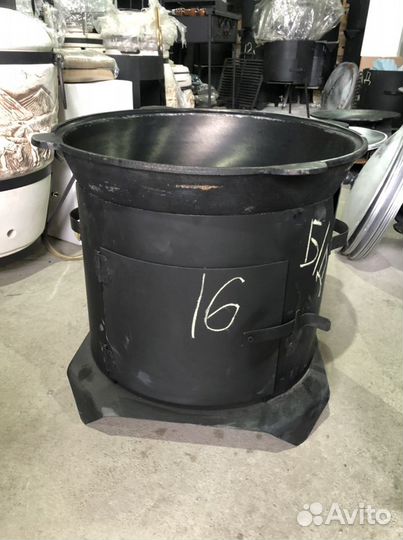 Печь под казан на 10л. подходит для дома и дачи