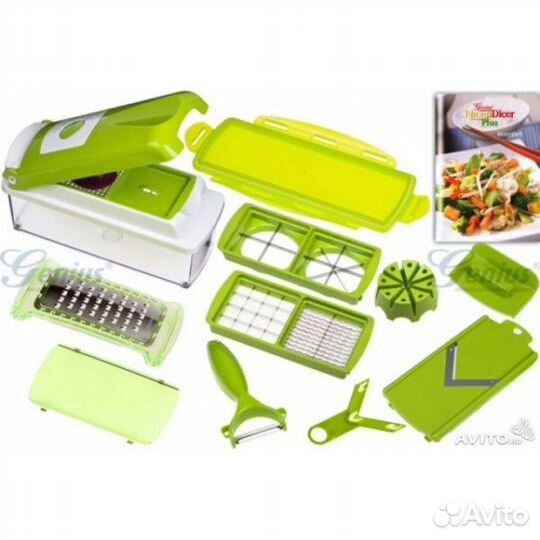 Овощерезка nicer dicer plus (зеленый)