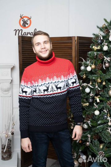 Свитера с оленями оптом