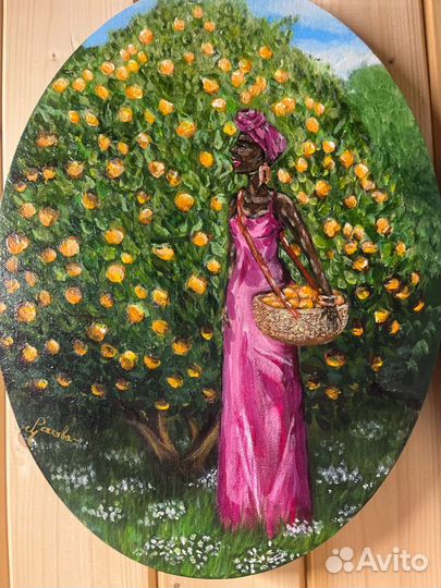 Аша у апельсинового дерева