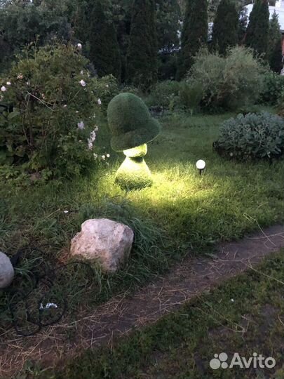 Фигура для сада топиари «Гриб» с подсветкой