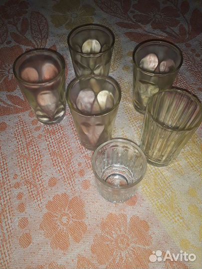 Стопка рюмка гранёная. Стакан гранёный