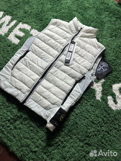 Stone island жилетка mirco yarn down оригинал