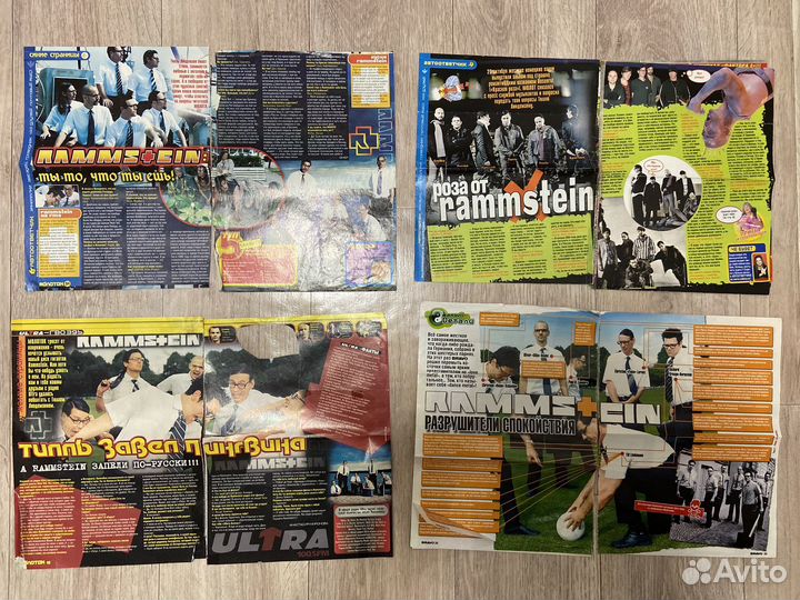 Постеры и статьи из журналов с Rammstein