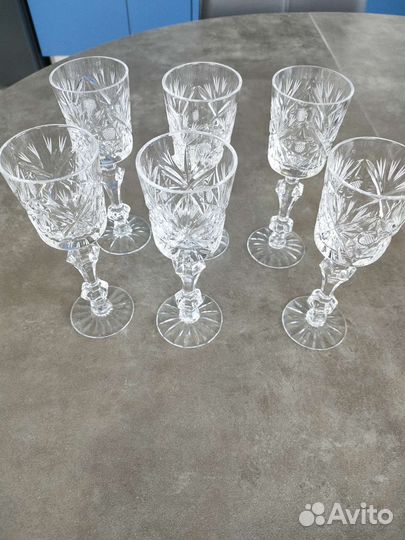 Хрустальные фужеры гусь хрустальный СССР