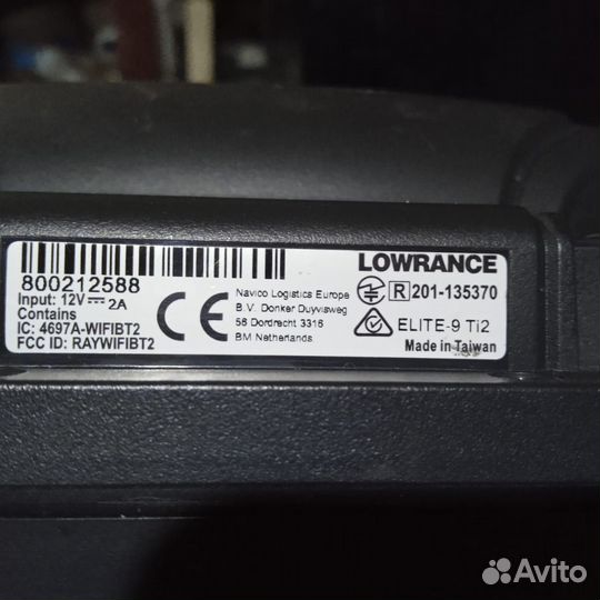 Эхолот lowrance elite 9 ti2