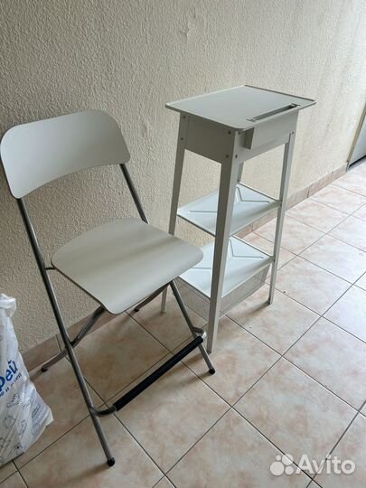 Стул высокий и стол Икеа