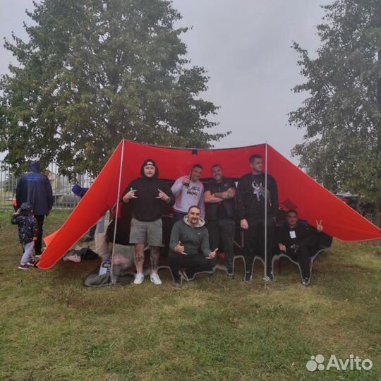 Тент автомобильный Маркиза Арм две стенки оранж