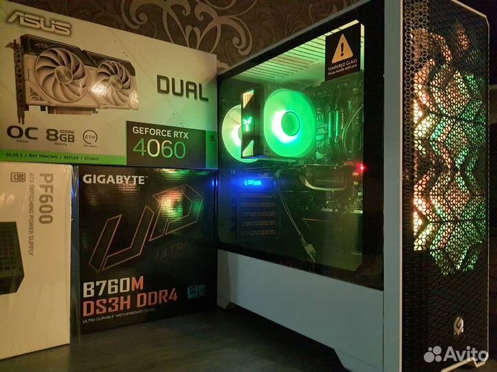Отличный Пк Для Игр RTX4060 Ti+Core i5 12400F/B760