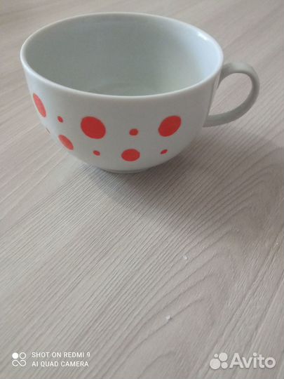 Фарфоровая чашка СССР для добора Дулево