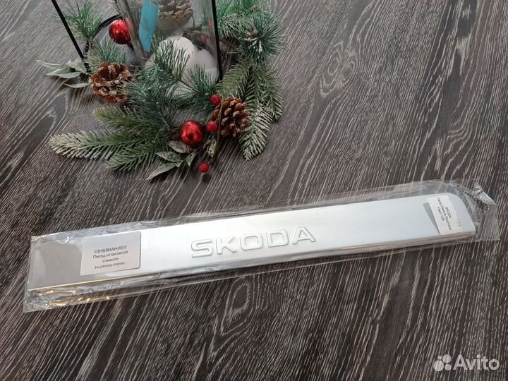 Накладки на пороги Шкода