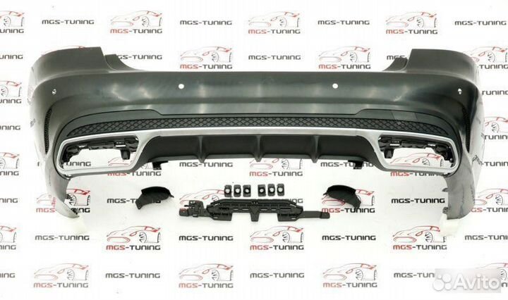 Бампер + диффузор стиль E63 рест E-class W212