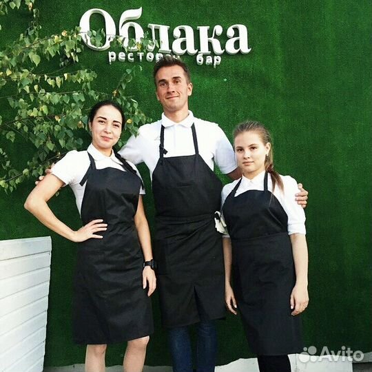 Черный фартук повара (новый)