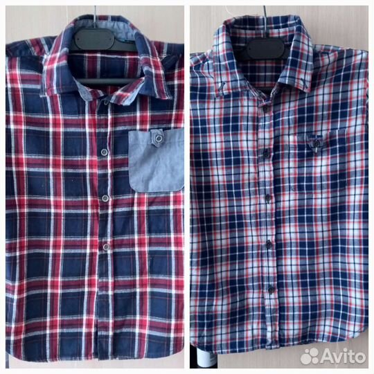 Рубашка фланелевая для мальчика 134 рост