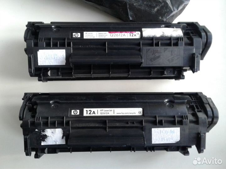 Картриджи hp 2612a 2шт Б/У цена за оба