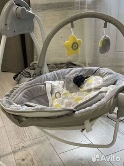 Детские электронные качели шезлонг