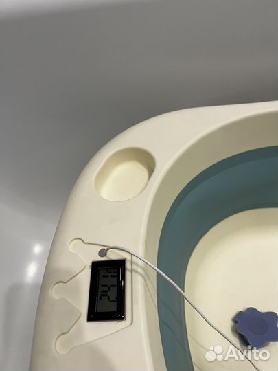 Детская сладная ванночка с термометром