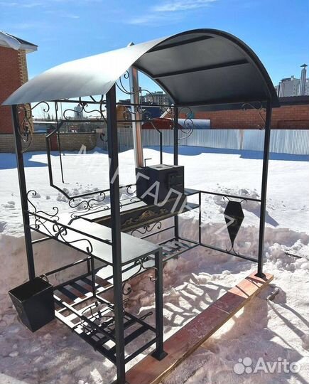 Мангал в стиле лофт