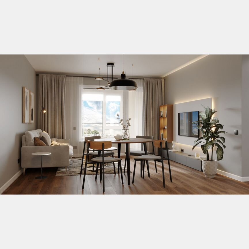 1-к. квартира, 40,1 м², 9/15 эт.