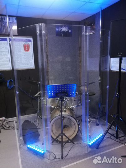 Звукоизоляционный экран для барабанов. Drum shield
