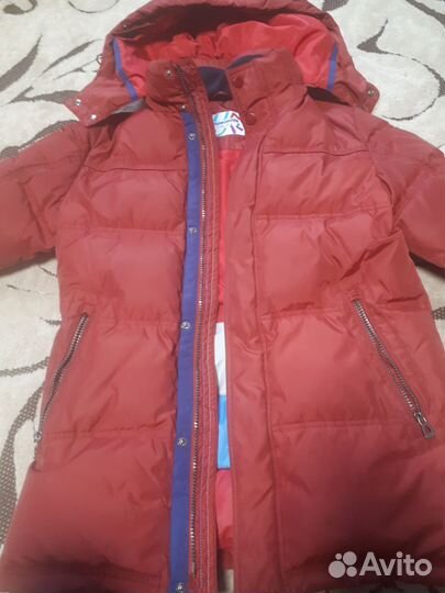 Пуховик зимний на мальчика 10-12 лет