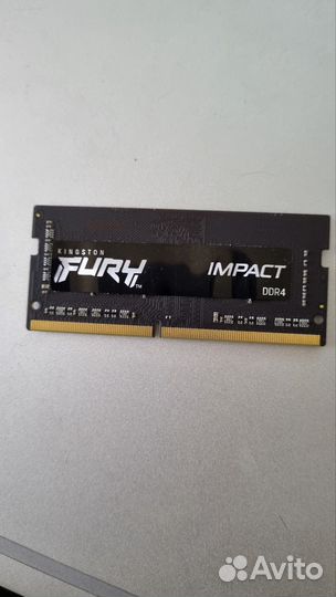 Kingston Fury Impact 8Gb DDR4 3200MHz SO-dimm