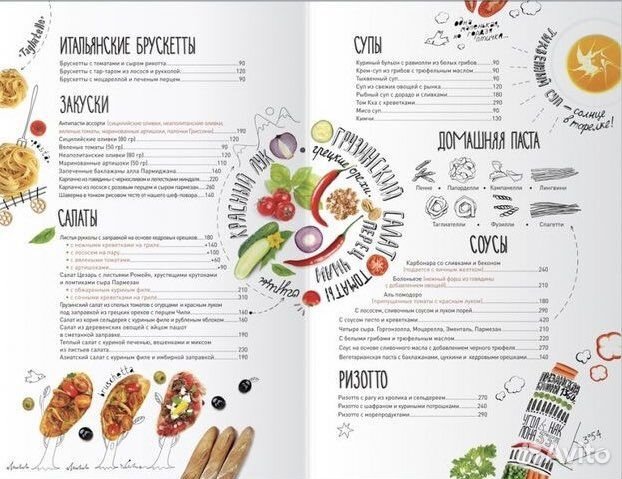 Графический дизайн Дизайн меню, верстка меню