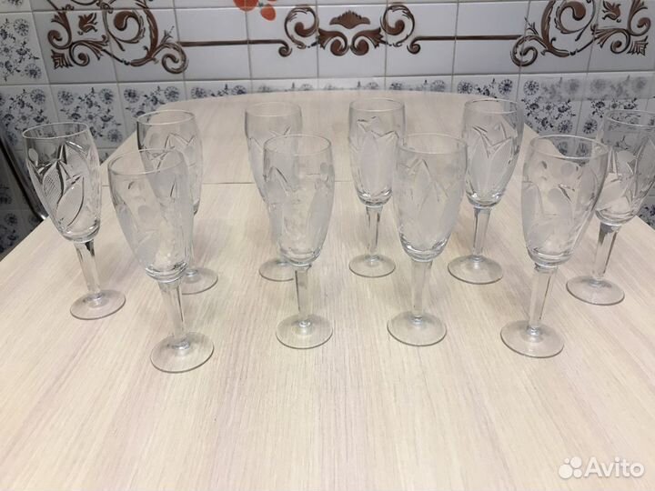 Хрусталь рюмки и бокалы