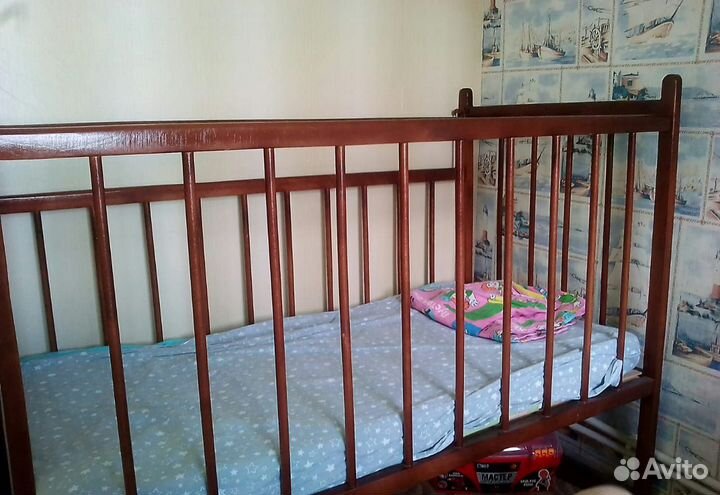 Кроватка+матрац ортопедический+органайзер