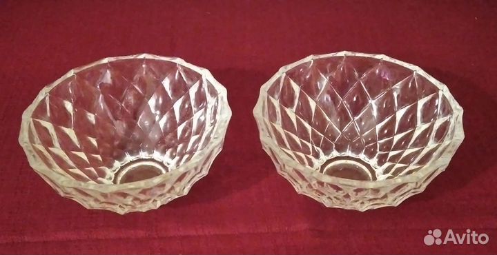 Вазы хрустальные, СССР, штоф/графин и стаканы чсср