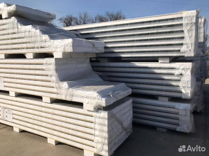 Стеновые сэндвич панели пир 100 мм ГОСТ 34