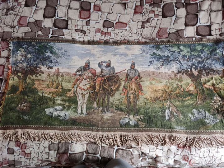 Ковер 3 богатыря, длина 139 ширина 66