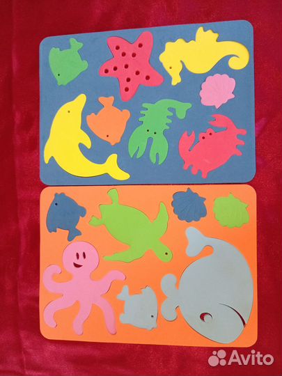 Настольные игры для детей, мягкие пазлы