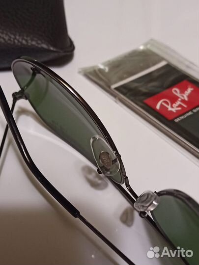 Очки Ray Ban 3026 Aviator large mety green новые