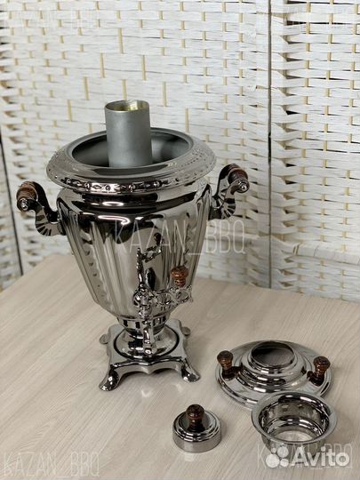 Самовар на дровах новый