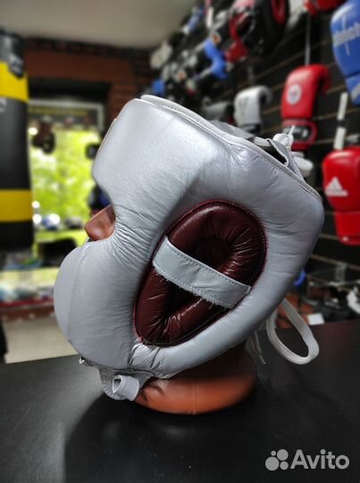 Боксерский шлем Winning MEX silver