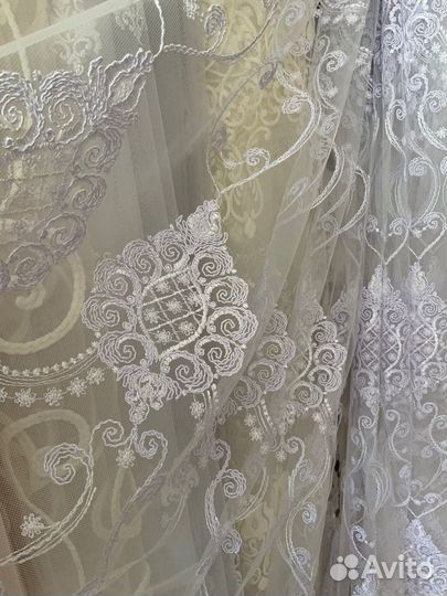 Тюль С вышивки турция