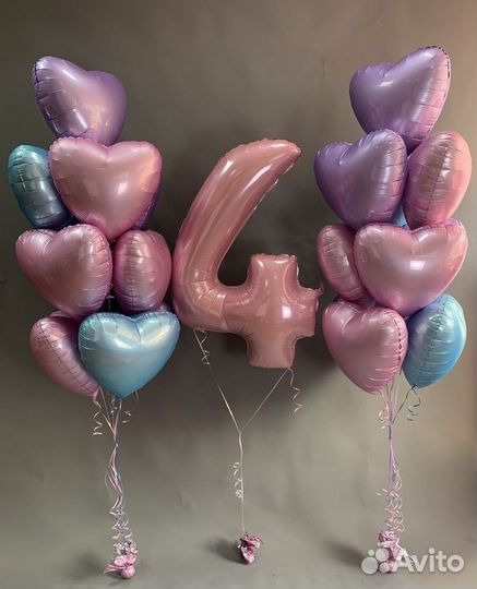 Шарики, шары гелиевые на день рождение, выписку