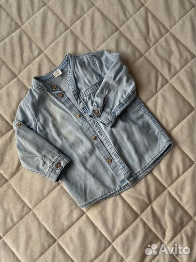 Джинсовая рубашка hm