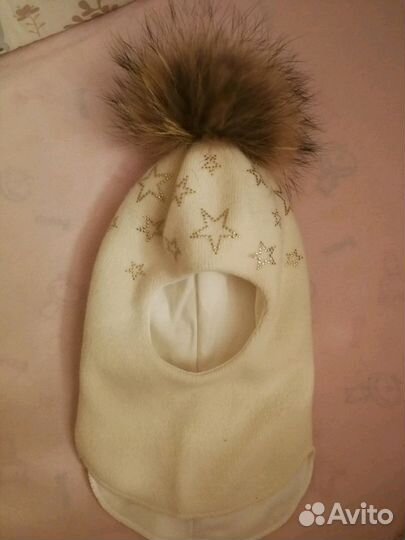 Шапка-шлем kotik новая для девочки 2 лет (48-50)