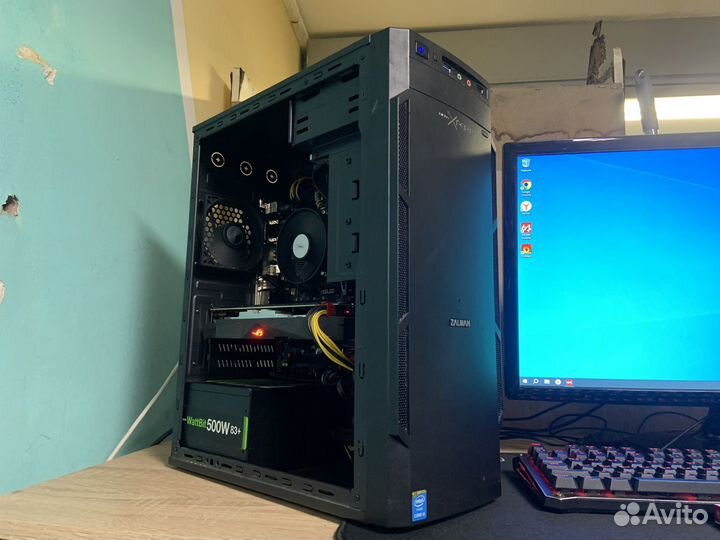 Игровой пк i5 7400/GTX1050Ti/16Gb Озу/SSD120