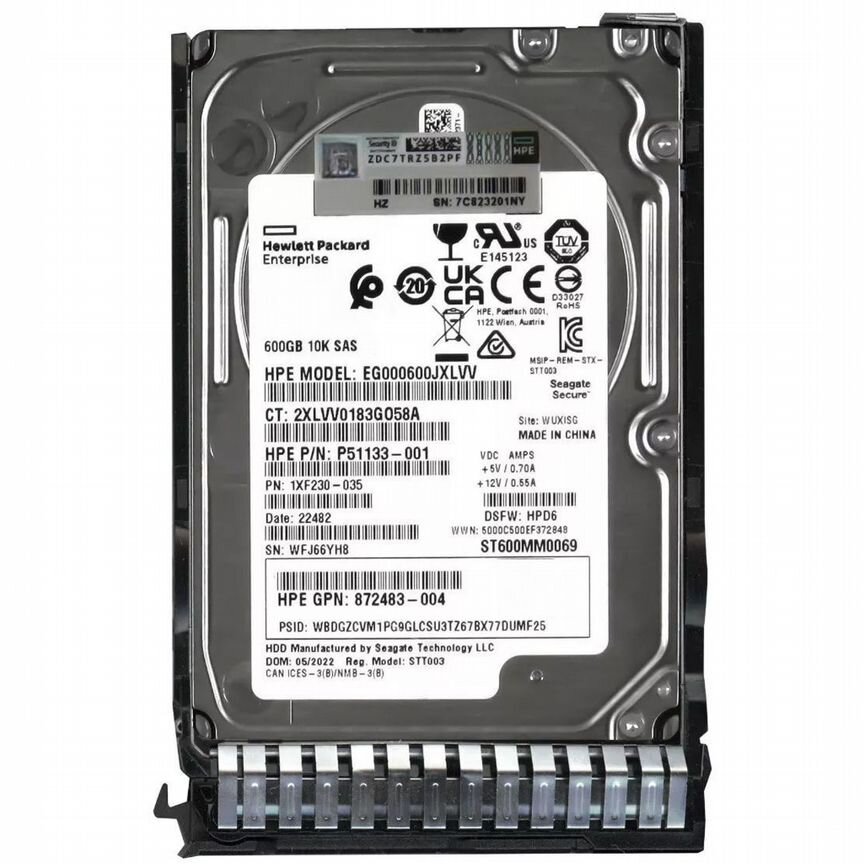 [EG000600JXLVV] Жесткий Диск Hp Eg000600jxlvv 600gb Sas 2,5" Hdd