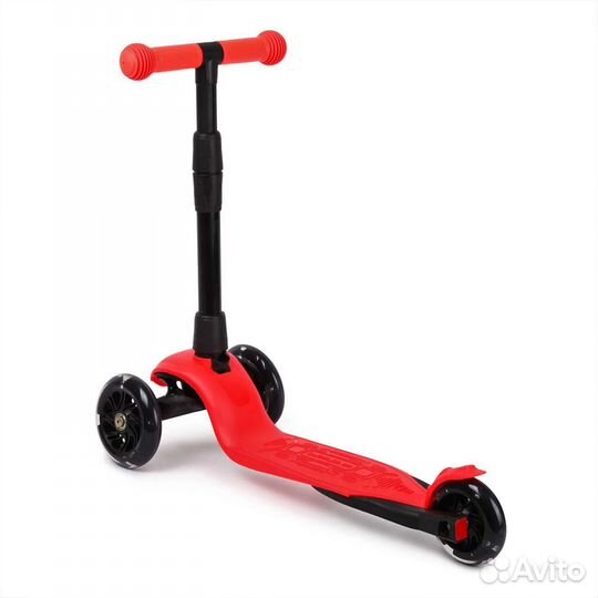 Самокат трехколесный Kreiss Альфа Красный