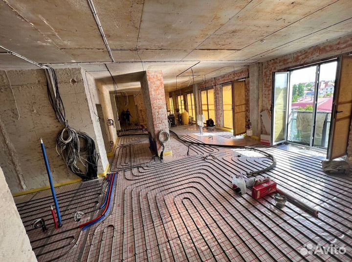 Водяной тёплый пол, монтаж в Калининграде и обл