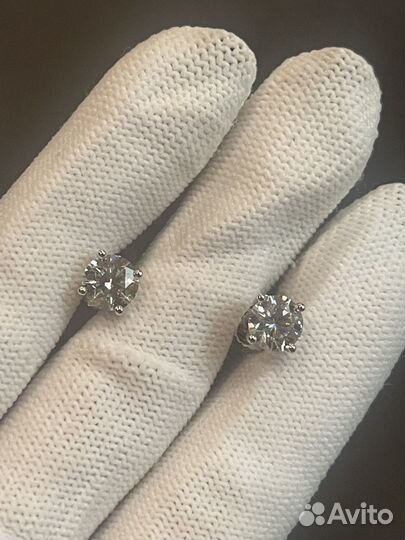 Пусеты с бриллиантами