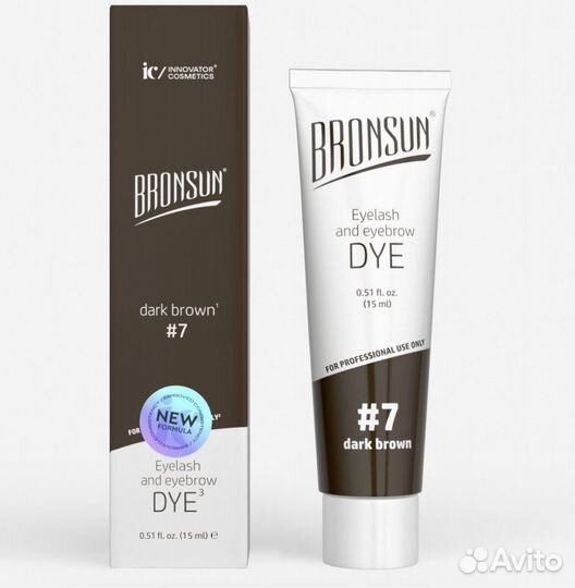 Bronsun 7 темно-коричневый краска гелевая