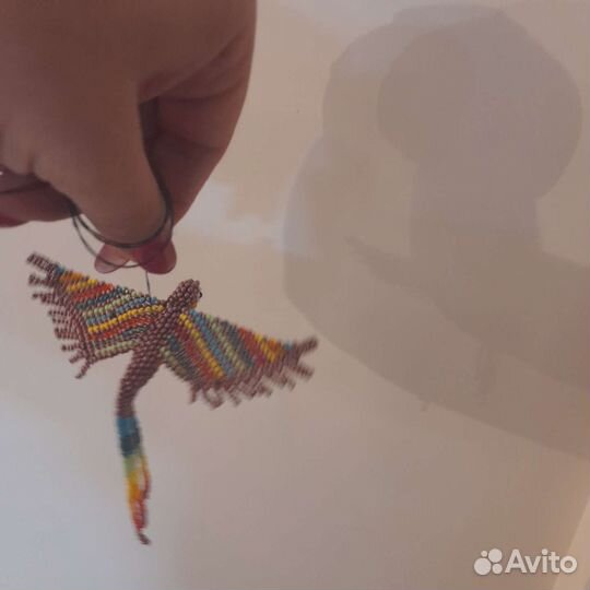 Птички колибри из бисера фигурка на заказ