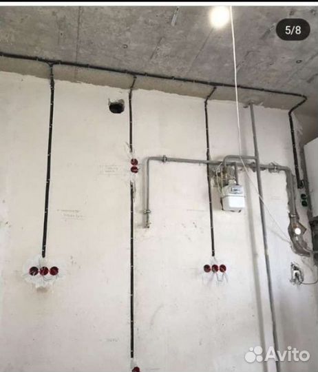 Услуги электрика.Сложность любая.Проводка.Розетки