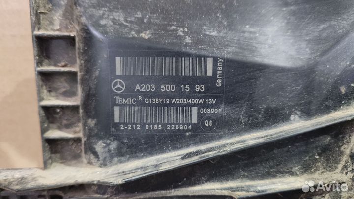 Вентилятор охлаждения mersedes w203